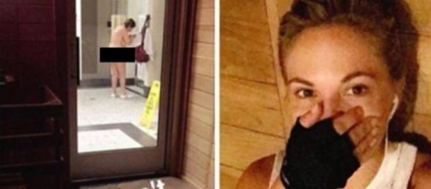 Dani Mathers foi acusada de fazer 'body shaming' por internautas após publicar foto de mulher nua e a ridicularizar. Dani Mathers foi acusada de fazer 'body shaming' por internautas após publicar foto de mulher nua e a ridicularizar.