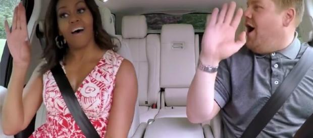 Preview Michelle Obama's Carpool Karaoke Ride With James Corden ... - people.com Preview Michelle Obama's Carpool Karaoke Ride With James Corden ... - people.com