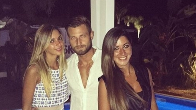 Valeria, fidanzata di Roberto, con Luca e Mariarita