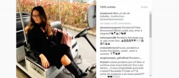 Luiza Brunet foi gravar após suposta agressão Luiza Brunet foi gravar após suposta agressão