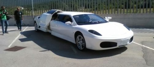 La falsa Ferrari 430 Limousine sequestrata ad Isernia