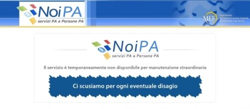 Noipa, sito in manutenzione come gli stipendi