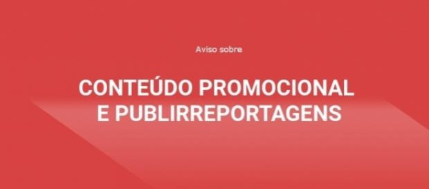 Aviso sobre conteúdo promocional Aviso sobre conteúdo promocional