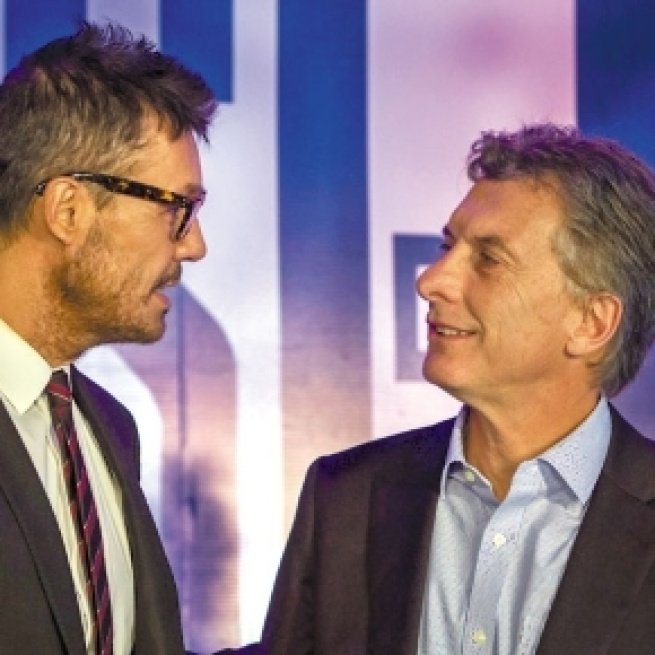 Marcelo Tinelli, atacado por discrepar con el presidente Macri