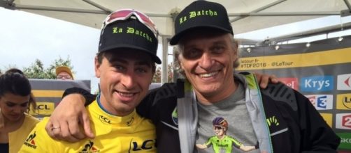 Oleg Tinkov con Peter Sagan al Tour de France