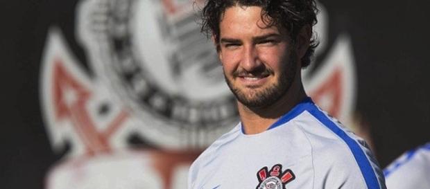 Alexandre Pato em treino no CT do Corinthians Alexandre Pato em treino no CT do Corinthians