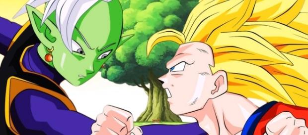 Gokú super saiyajin fase 3 contra Zamasu Gokú super saiyajin fase 3 contra Zamasu