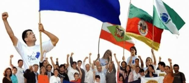 Movimento 'O Sul é meu país' ganha força no sul do país Movimento 'O Sul é meu país' ganha força no sul do país