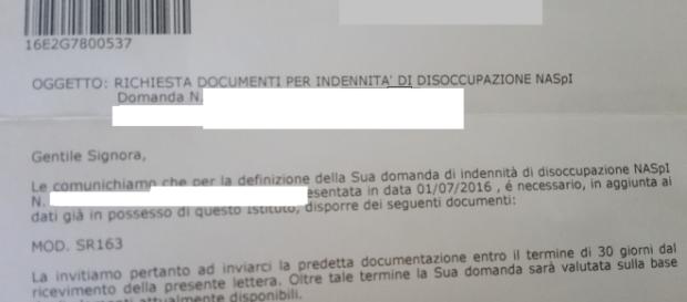 Richiesta modello SR163 per erogazione Naspi 2016 Richiesta modello SR163 per erogazione Naspi 2016