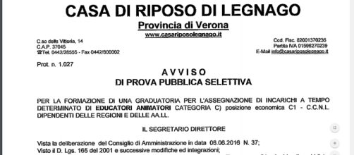 Avviso di prova pubblica selettiva educatore