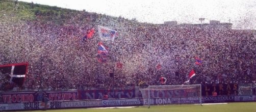 I tifosi del Crotone, squadra neo promossa in A.