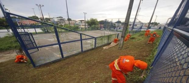 Obras em andamento na Vila Olímpica estão dificultando a vida dos atletas Obras em andamento na Vila Olímpica estão dificultando a vida dos atletas