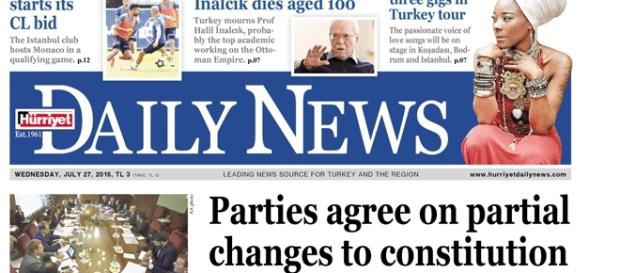 Le très respecté Hurriyet Daily News va-t-il encore une fois soumis à des pressions ? Le très respecté Hurriyet Daily News va-t-il encore une fois soumis à des pressions ?