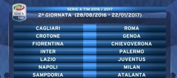Serie A, calendario della 2ª giornata Serie A, calendario della 2ª giornata