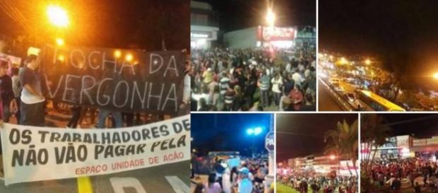Tocha olímpica é recebida com protestos Tocha olímpica é recebida com protestos