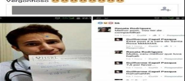 Médico e funcionários de hospital debocham de paciente por falar errado. Médico e funcionários de hospital debocham de paciente por falar errado.