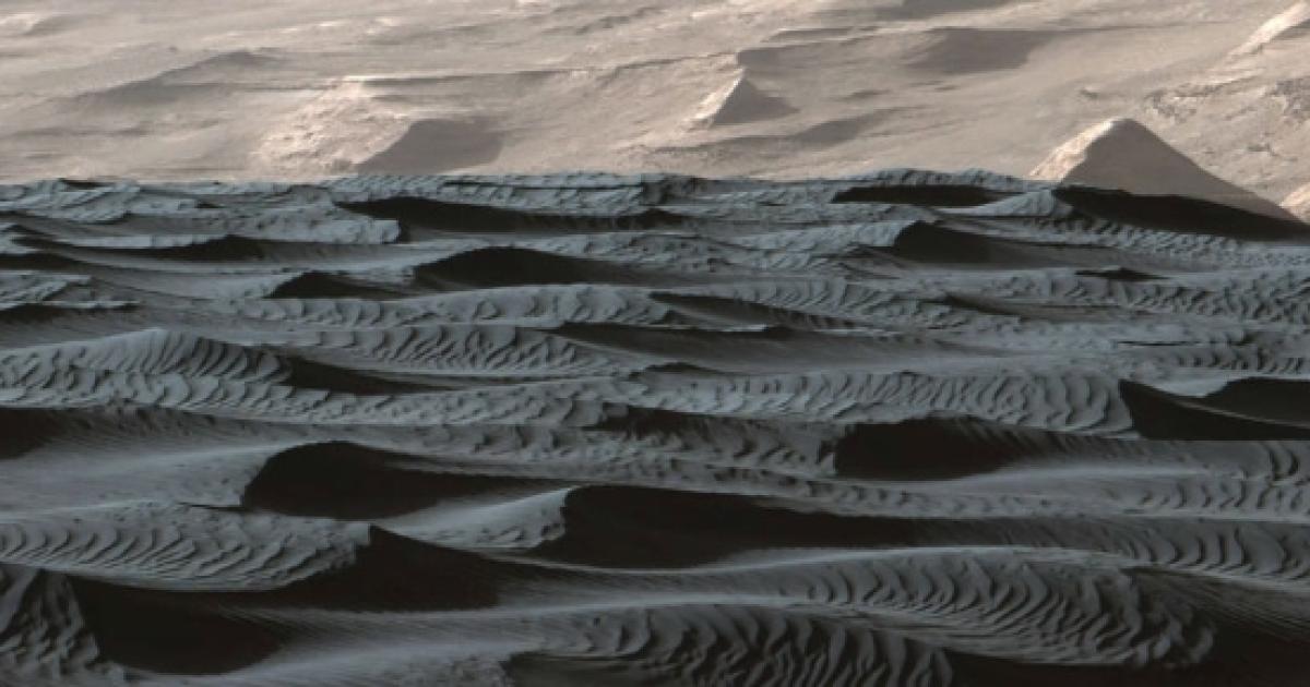 Strange sand dune ripples in Mars