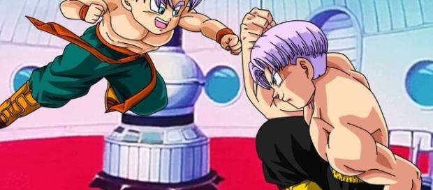 Trunks del presente entrenará junto a Trunks del futuro. Trunks del presente entrenará junto a Trunks del futuro.