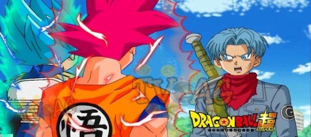 Trunks sorprendido por las transformaciones de Goku y Vegeta Trunks sorprendido por las transformaciones de Goku y Vegeta
