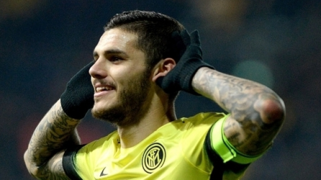 Icardi con la maglia nerazzurra.