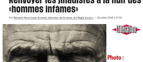 Bernard-Henri Lévy a encore réussi à faire publier une photo de lui dans la presse