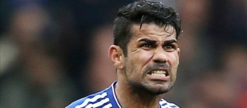 Diego Costa e tutta la sua grinta, durante una gara di Premier League