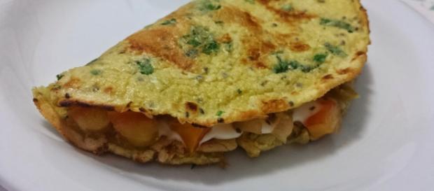 Crepioca tem poucas calorias e os recheios são diversos Crepioca tem poucas calorias e os recheios são diversos