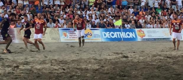 Una fase della finalissima tra Cooperativa S. Matteo e Avino Infissi Una fase della finalissima tra Cooperativa S. Matteo e Avino Infissi