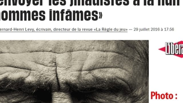 Bernard-Henri Lévy a encore réussi à faire publier une photo de lui dans la presse