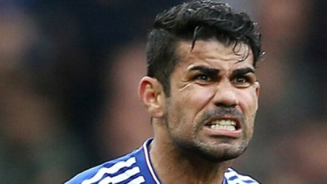 Diego Costa e tutta la sua grinta, durante una gara di Premier League