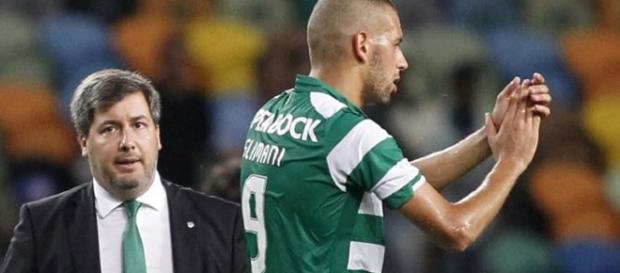 Slimani está descontente com Bruno de Carvalho Slimani está descontente com Bruno de Carvalho