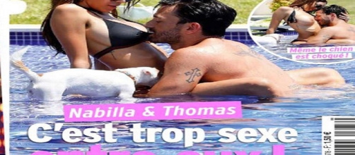 Nabilla seins nus, et scènes intimes avec Thomas