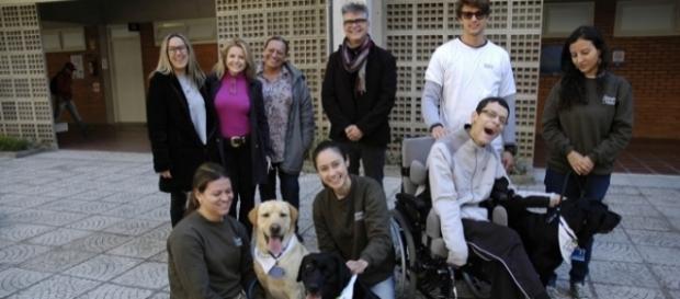 Cães ajudam no tratamento de pacientes na Univali Cães ajudam no tratamento de pacientes na Univali