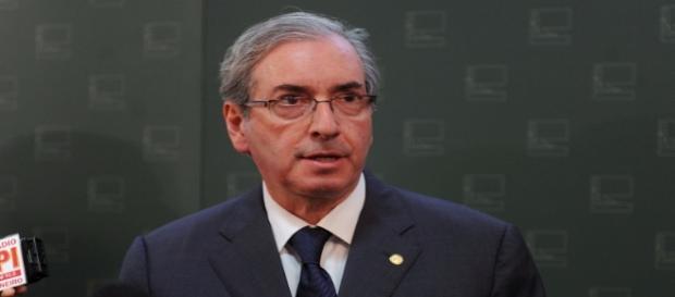 Deputado Eduardo Cunha durante discurso Deputado Eduardo Cunha durante discurso