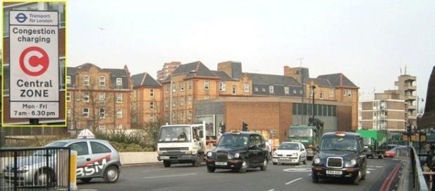 Le C de la zone à péage à Londres Le C de la zone à péage à Londres
