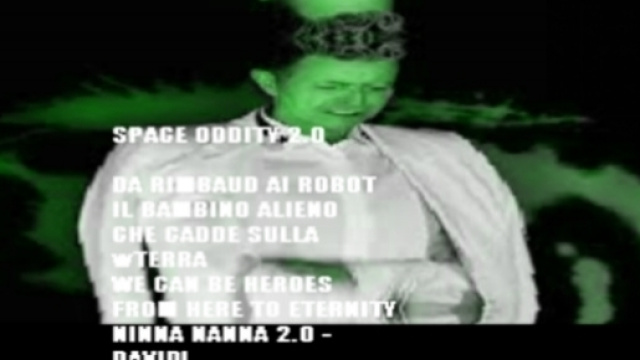 La poetica di David Bowie visual poem.