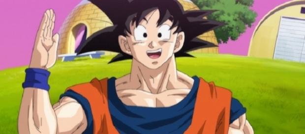 Goku feliz por la buena noticia Goku feliz por la buena noticia