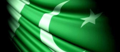 A close up of the flag of Pakistan