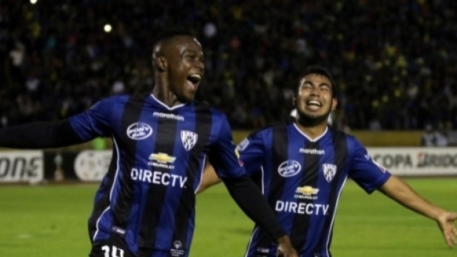 Josè Angulo, autore del gol della vittoria contro il Boca Juniors