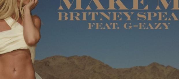 Britney na capa do single "Make Me" Britney na capa do single "Make Me"
