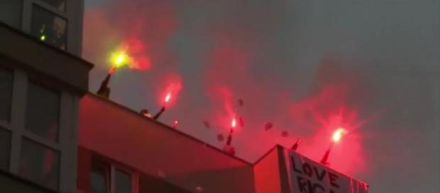 Okupacja budynku przez lewicowe bojówki w Berlinie, Rigaer 94 Okupacja budynku przez lewicowe bojówki w Berlinie, Rigaer 94