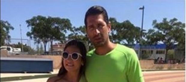 Marco Borriello con una fan ad Ibiza Marco Borriello con una fan ad Ibiza