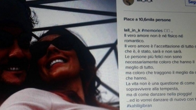 Il post scritto su Instagram da Gabriella Teodosio.