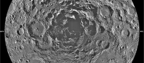 The lunar south pole (Credit NASA)