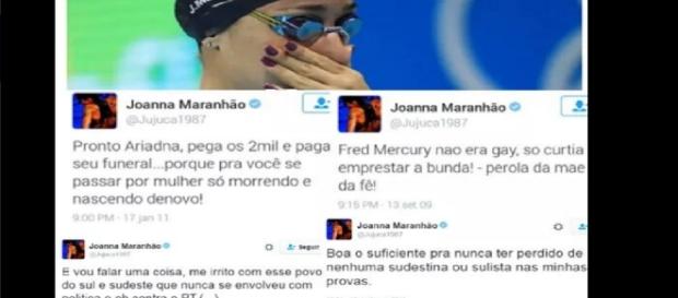 Joanna Maranhão polemiza na internet Joanna Maranhão polemiza na internet