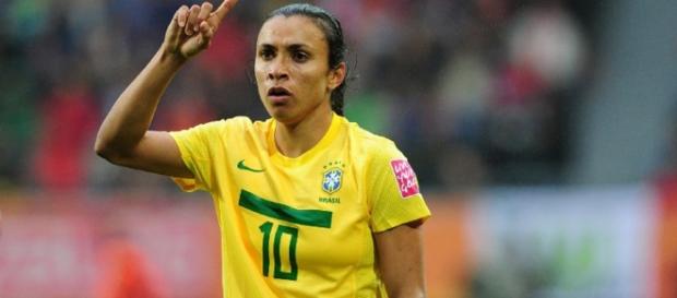 Marta é a camisa 10 da seleção de futebol feminino Marta é a camisa 10 da seleção de futebol feminino