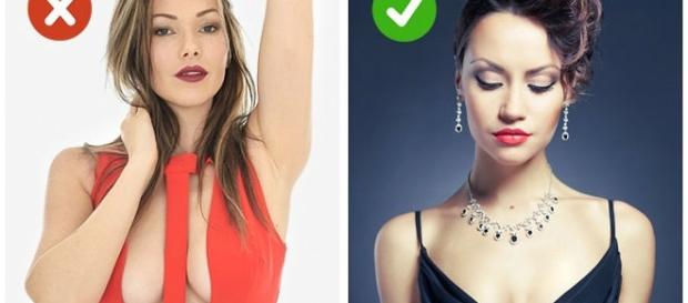 Decotes exagerados parecem barato, use decotes sutis. Decotes exagerados parecem barato, use decotes sutis.