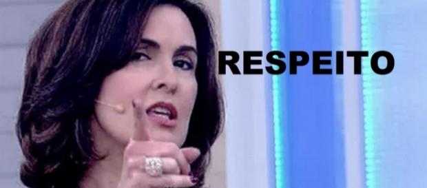Fátima pede respeito ao vivo - Foto/Globo Fátima pede respeito ao vivo - Foto/Globo