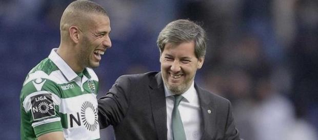 Bruno de Carvalho quer continuar com Slimani Bruno de Carvalho quer continuar com Slimani