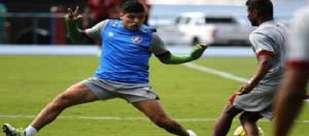 Claudio Aquino seuirá para o ES e tem chances de enfrentar o América-MG (Foto: Nelson Perez/FFC) Claudio Aquino seuirá para o ES e tem chances de enfrentar o América-MG (Foto: Nelson Perez/FFC)